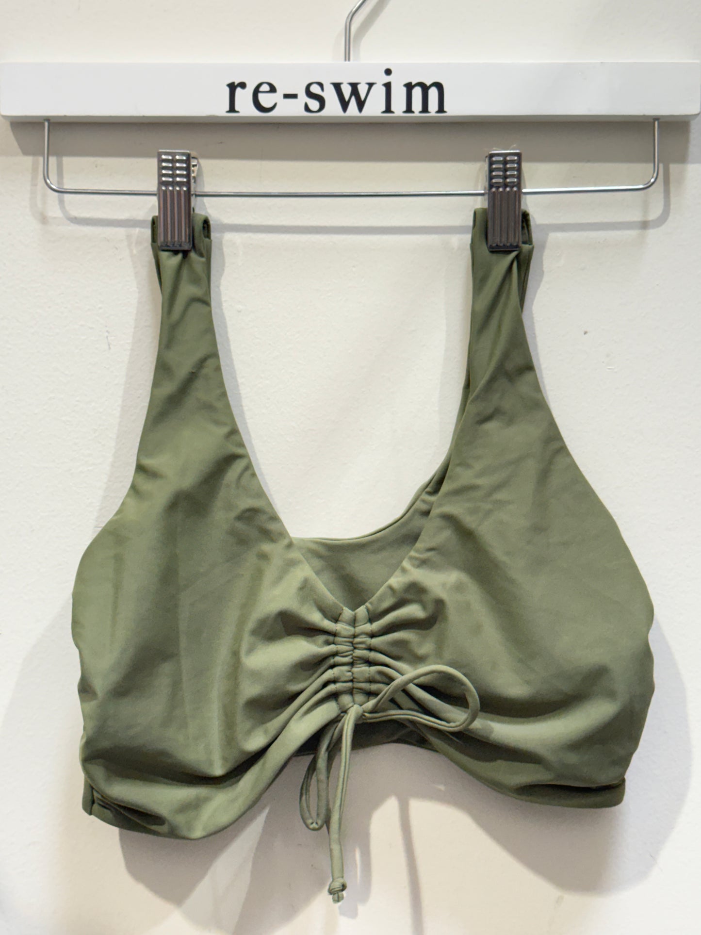 Army Green Basic Swim Top